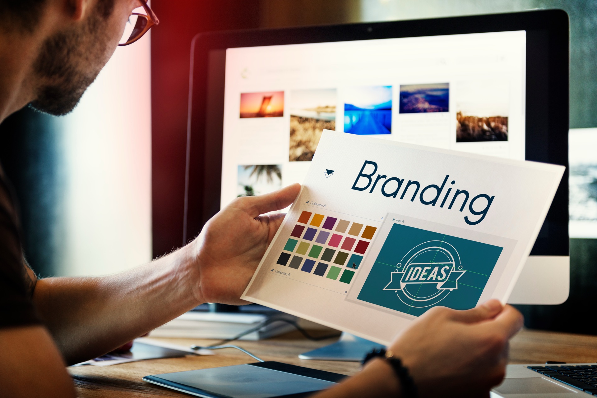 Branding services in Los Angeles, CA showcasing logo design and color palette development